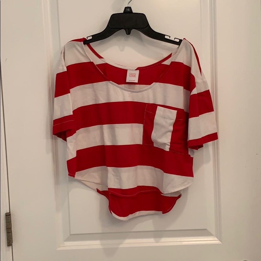 Striped crop top